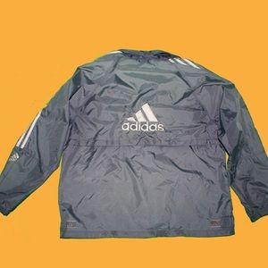 Grey Vintage Adidas Windbreaker